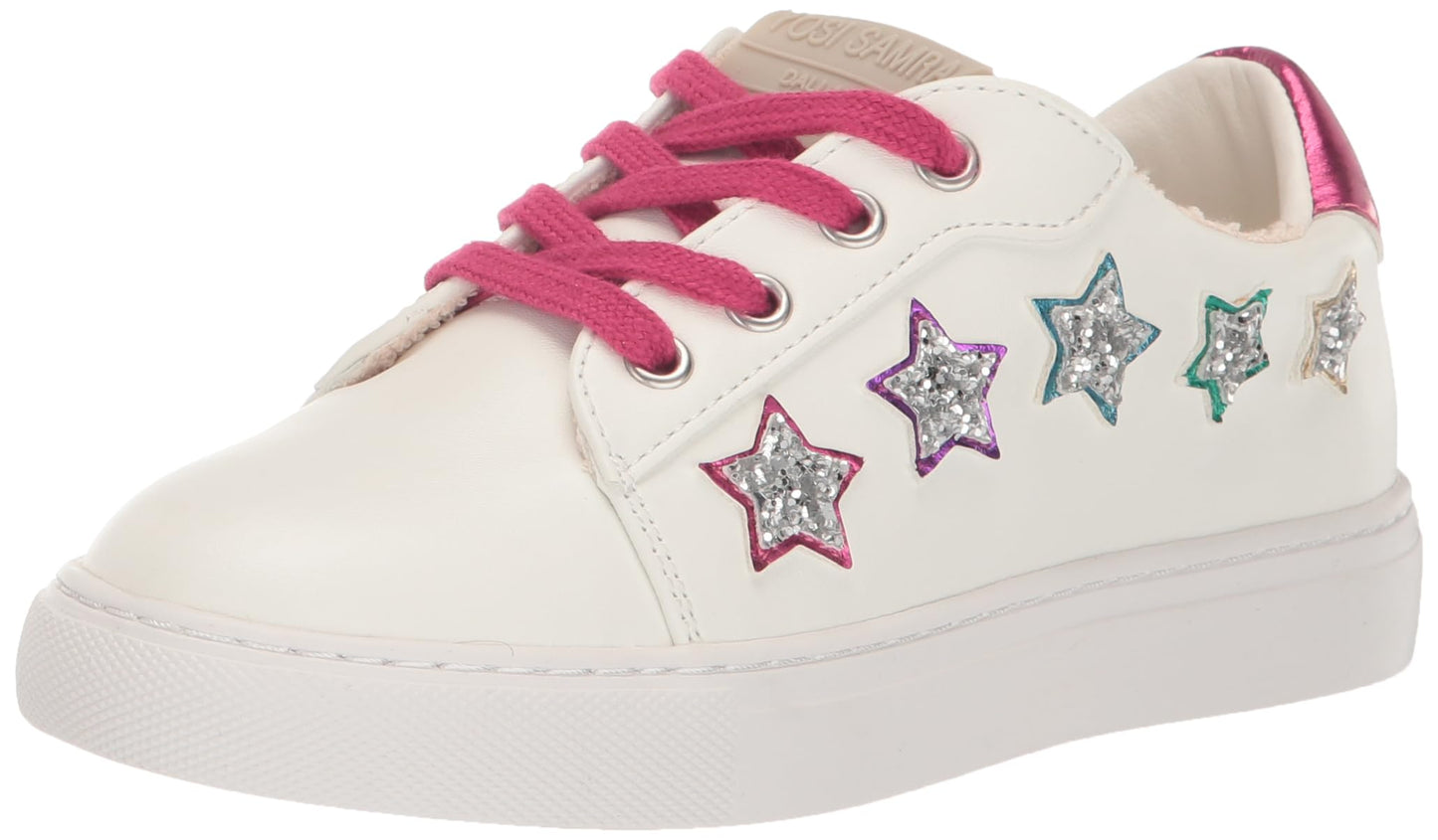 Yosi Samra Girls Miss Harper Shooting Star (Toddler/Little Big Kid) Sneaker, Pink Multi, 4