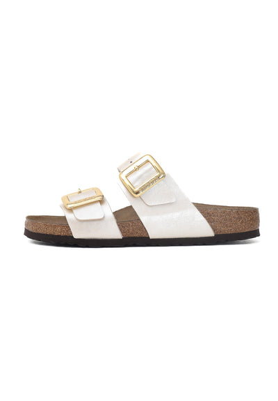 Birkenstock Female Sydney Luxe Buckle - Graceful Pearl White Women 11-11.5