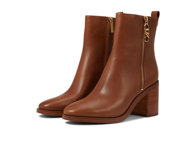 Michael Kors Regan Mid Bootie Luggage 7 M