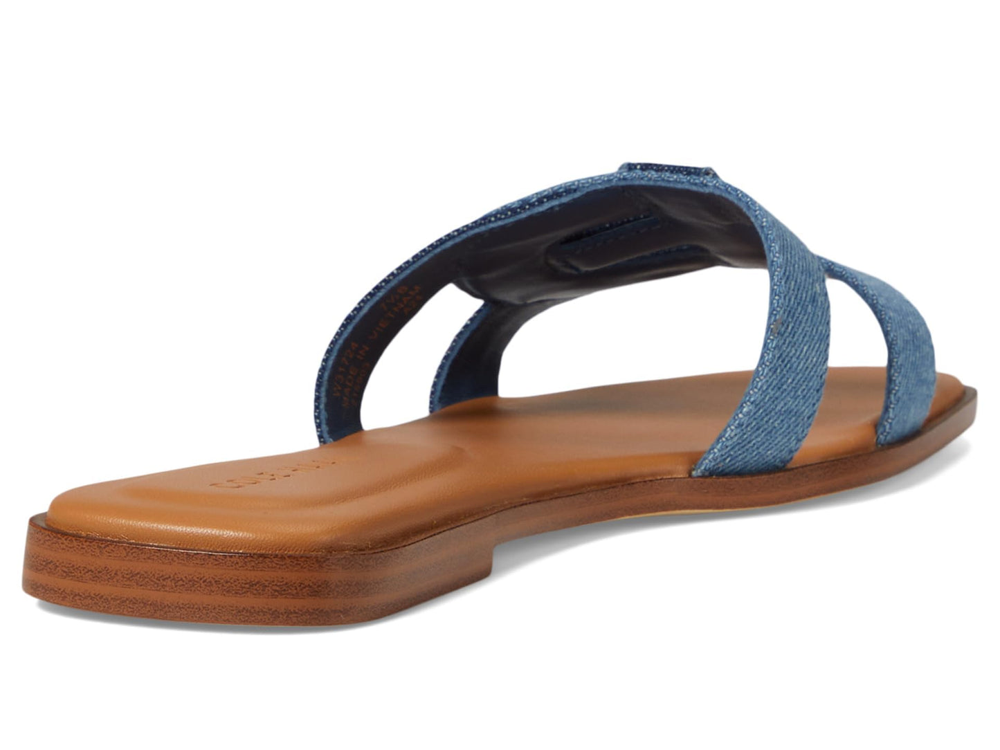 Cole Haan Womens Chrisee Sandal, Denim/Dark Denim, 7-B US