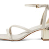 Michael Kors Porter Strappy Mid Sandal Light Cream 6.5 M