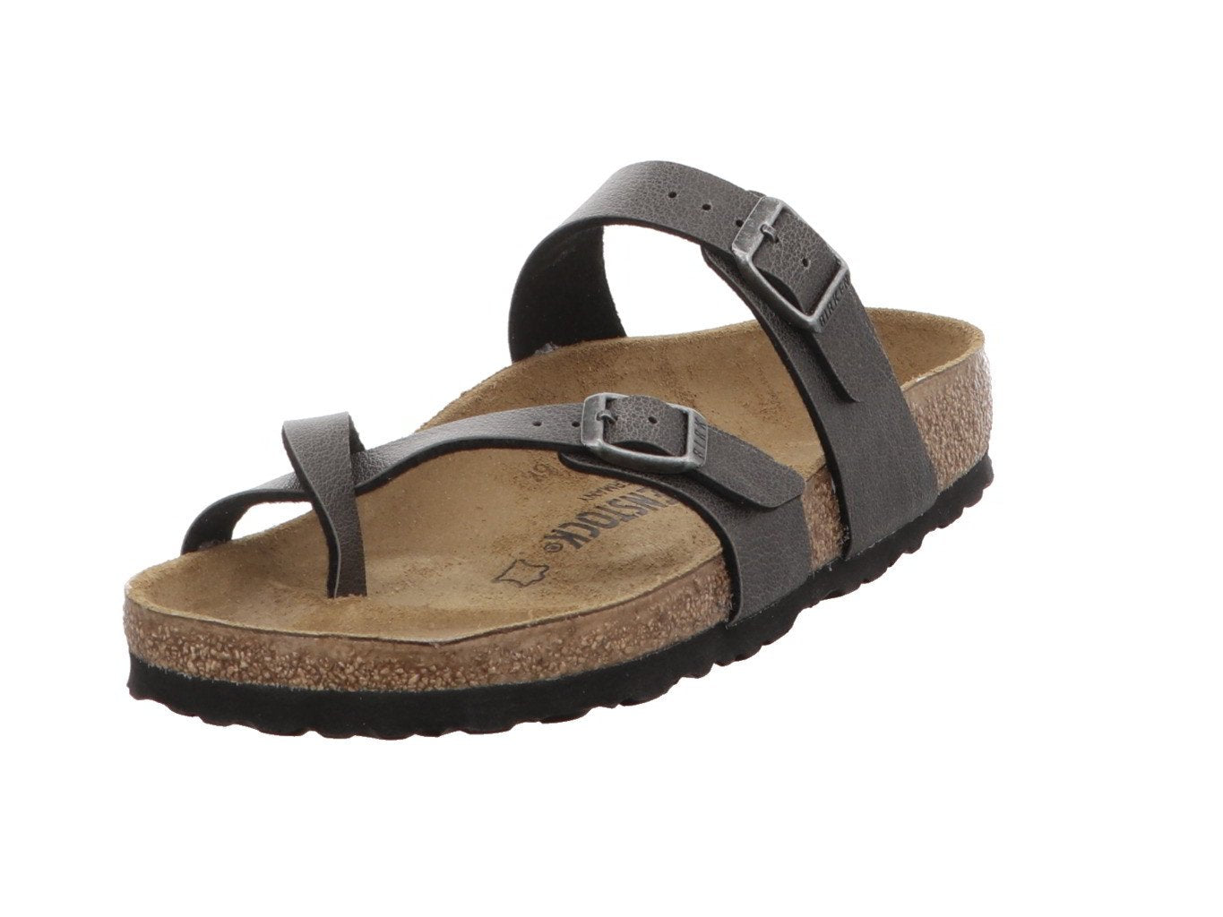 Birkenstock Womens Mayari Birko-Flor Flip Flop Summer Sandals - Anthracite - 10-10.5