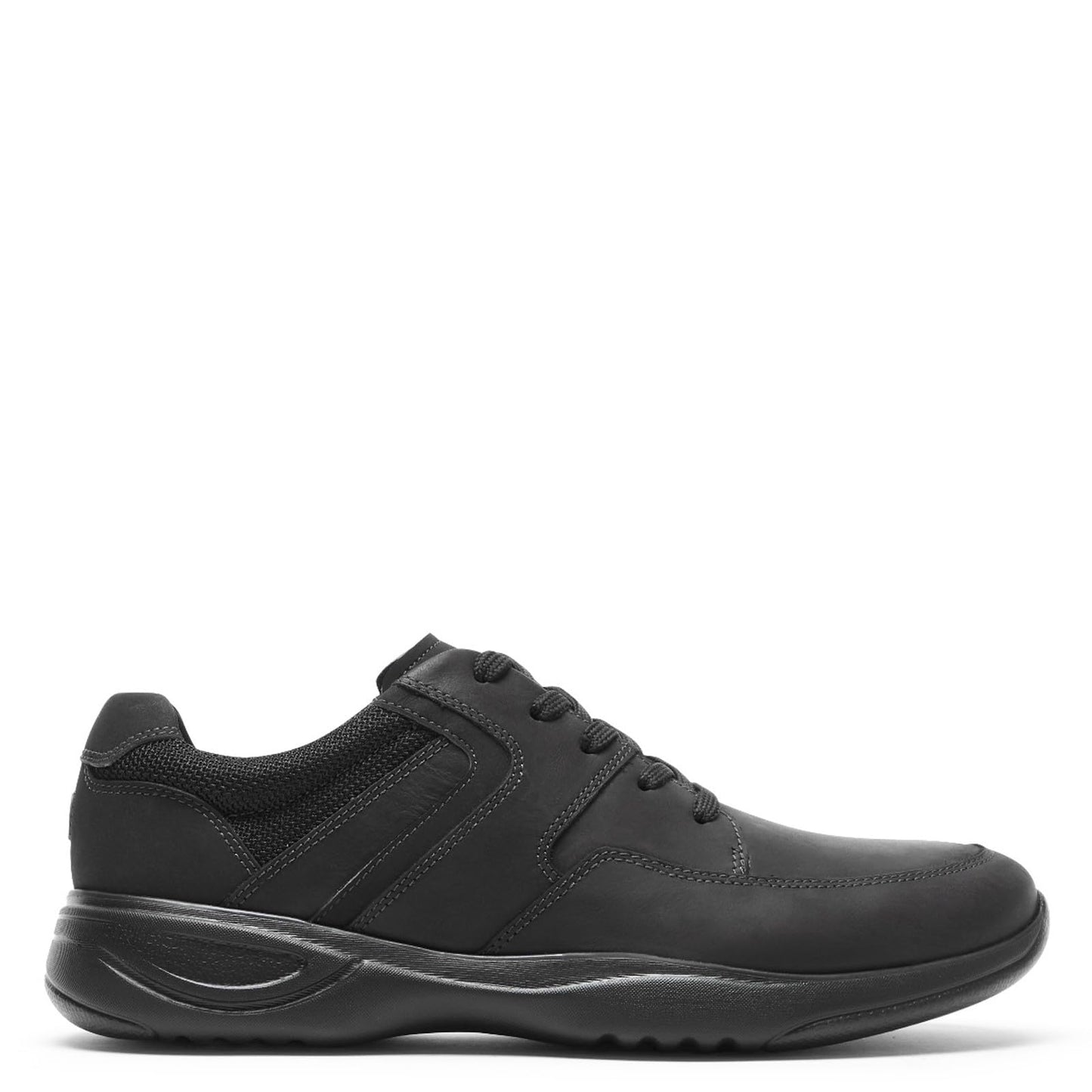 Rockport Men's Metro Path Blucher Walking Shoe, Black Leather, 10