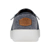 HEYDUDE Cody Craft Linen Navy Men's Size 14 | Unisex Sneakers | Unisex Slip On Shoes | Comfortable & Light-Weight