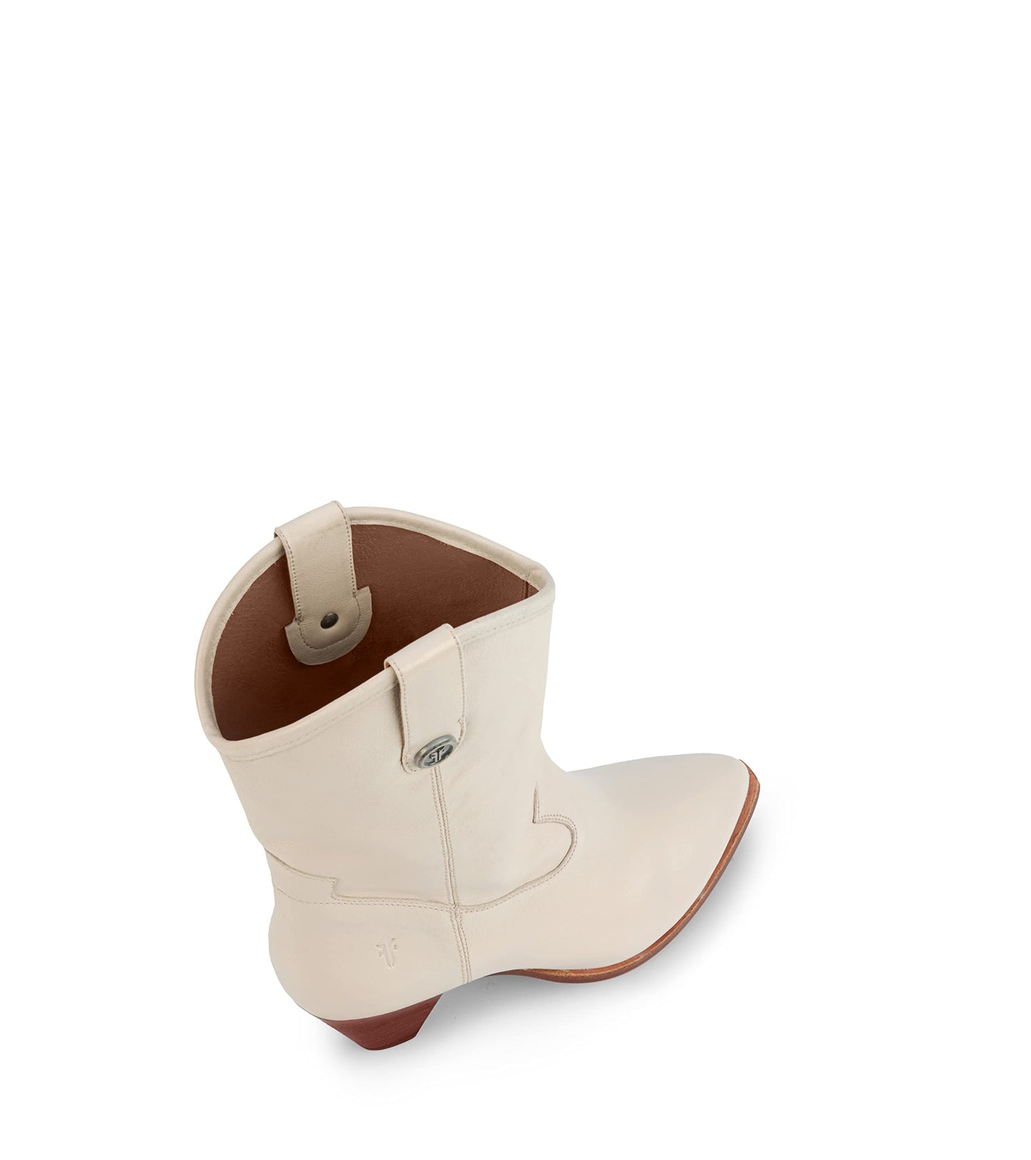 Frye Women's June Western, White - 8.5M