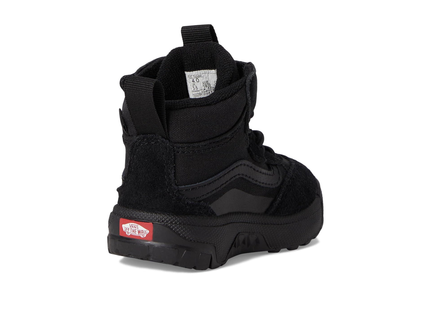 Vans Kids MTE Mini Crest (Infant/Toddler) Sneaker, Black/Black, 10 US Unisex