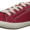 Taos Star Women's Sneaker - Iconic Style with Canvas Design for Everyday Adventures - Custom Fit Lacing and Premium Removable Footbed with Arch Support for All Day Comfort Red 8.5 M US