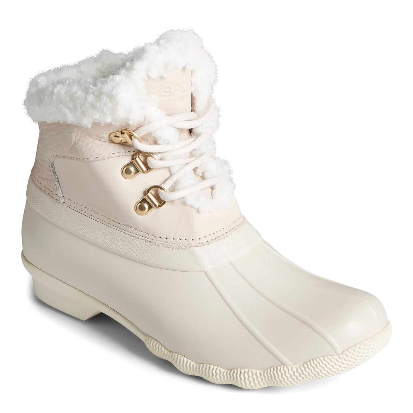 Sperry Women's Saltwater Alpine Leather Chelsea Boot, White, 6