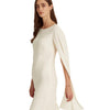 Lauren Ralph Lauren Cape Georgette Cocktail Dress Mascarpone Cream 10