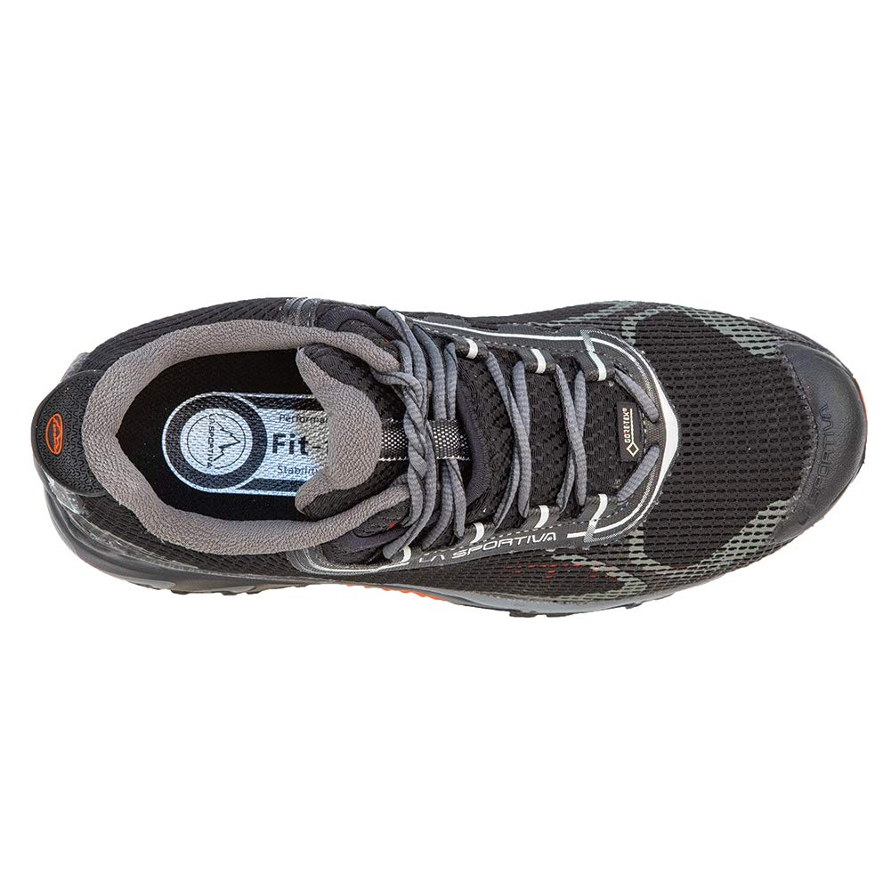 La Sportiva Mens Wildcat 2.0 GTX Trail Running Shoes, Black/Blue, 8.5-9