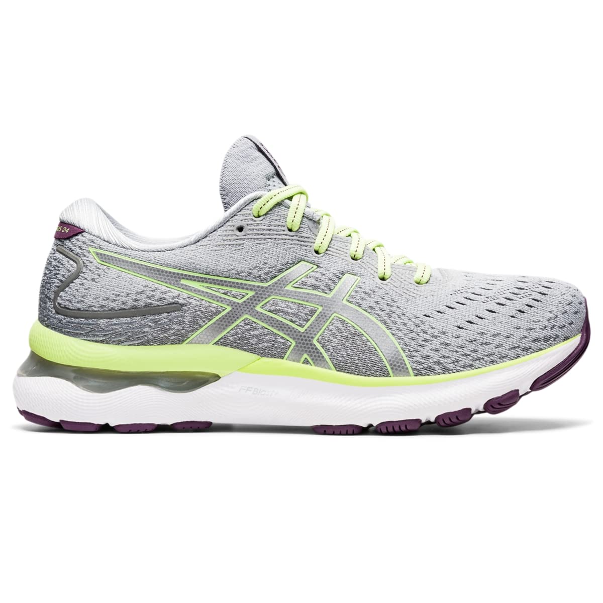 ASICS Gel-Nimbus® 24 Piedmont Grey/Lime Green 6.5 B (M)