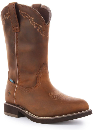 ARIAT Women’s Delilah Round Toe Waterproof Western Boot