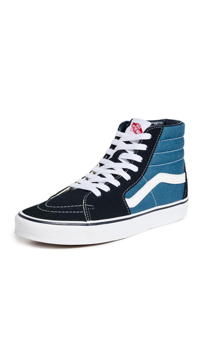 Vans U Sk8-Hi Unisex Sneakers, Navy, 9.5 US Women/8 US Men