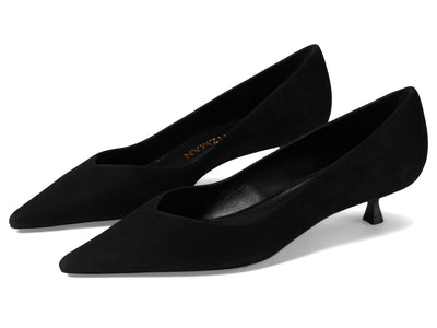 Stuart Weitzman Women's Eva 35 Pump, Black, 7