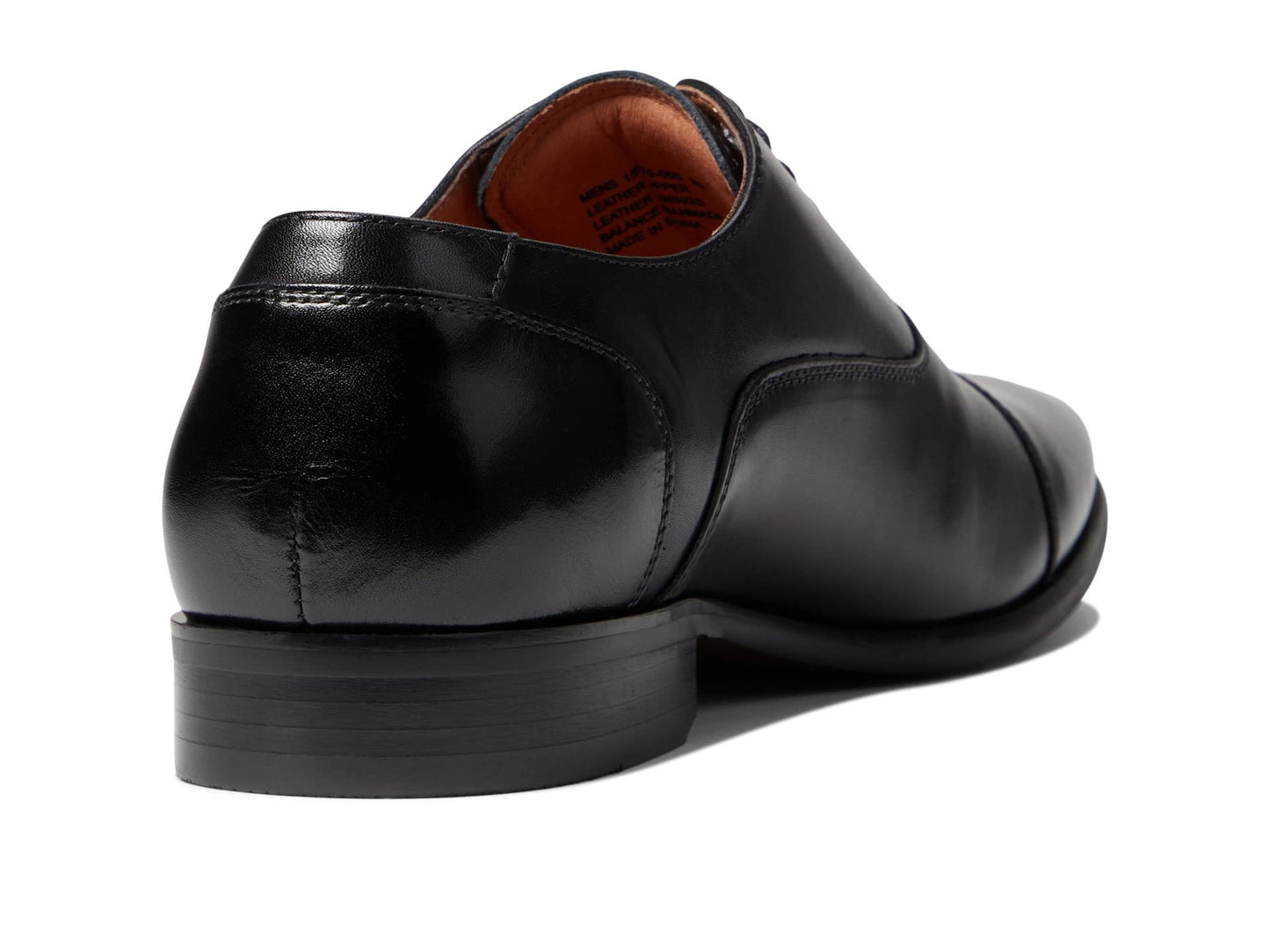 Florsheim Postino Cap Toe Balmoral Oxford Men's Oxford, 12 D(M) US, Black