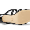 MICHAEL Michael Kors Corrine Sandals for Women - Leather Upper - Synthetic Lining - Synthetic Insole Black 8.5 M