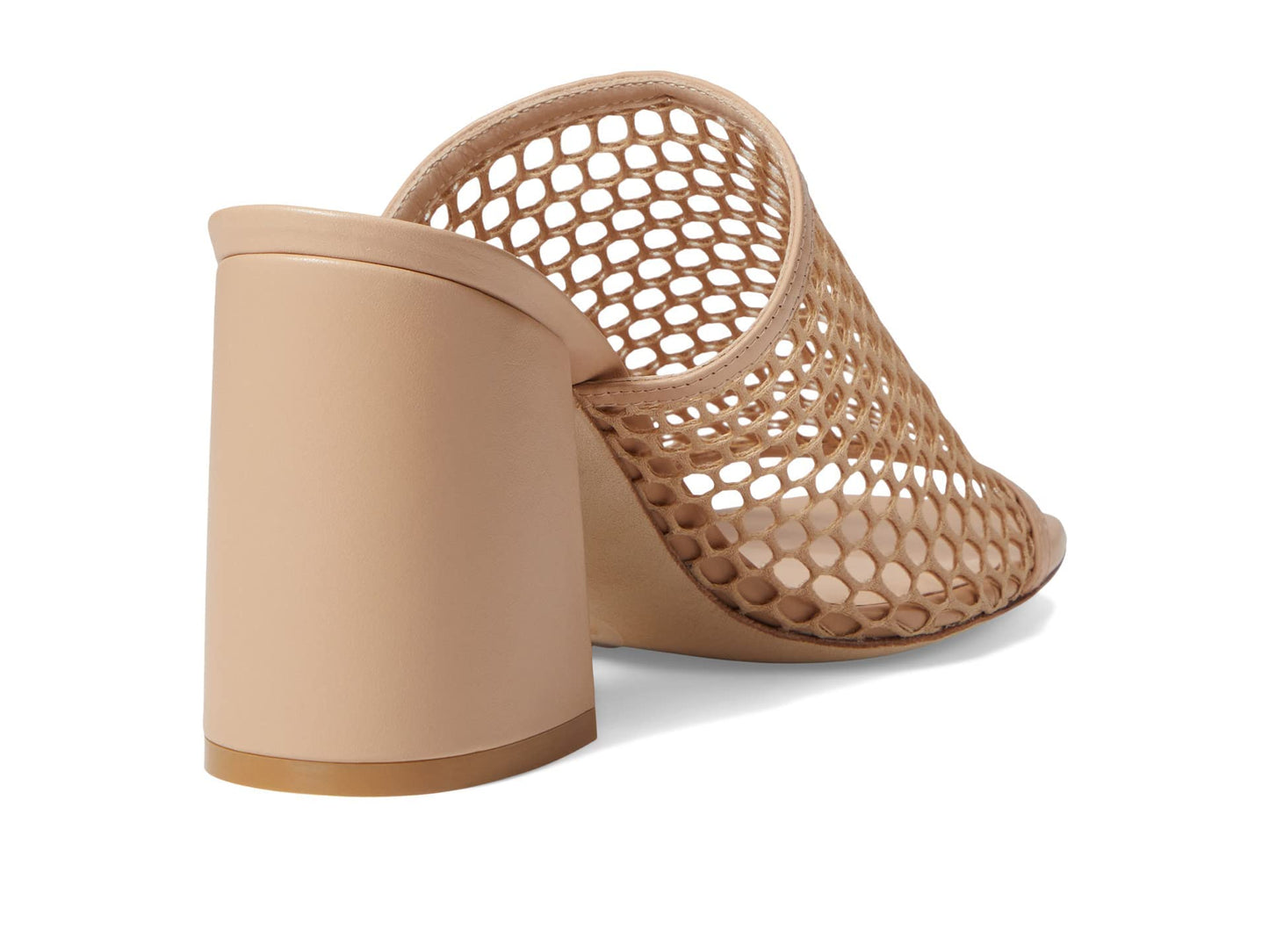 Stuart Weitzman Cayman 85 Block Slide Natural/Adobe 9 B
