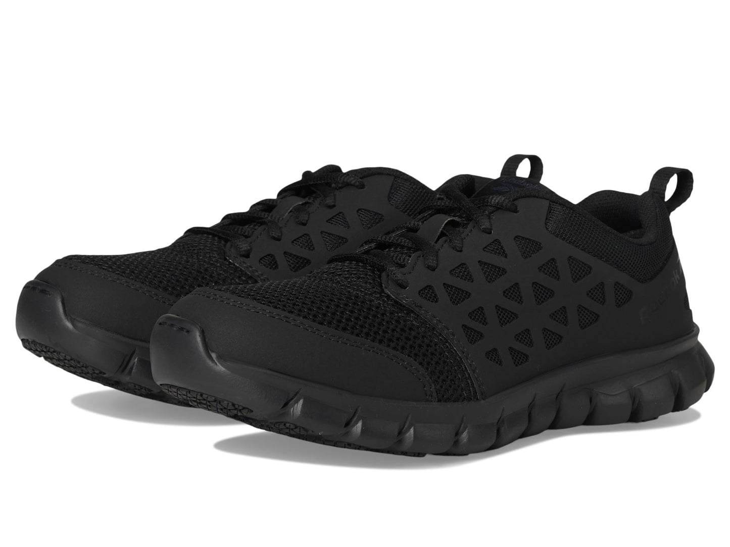 Reebok Work Women's Sublite Cushion Soft Toe Athletic Work Sh Black - 8.5 Wide