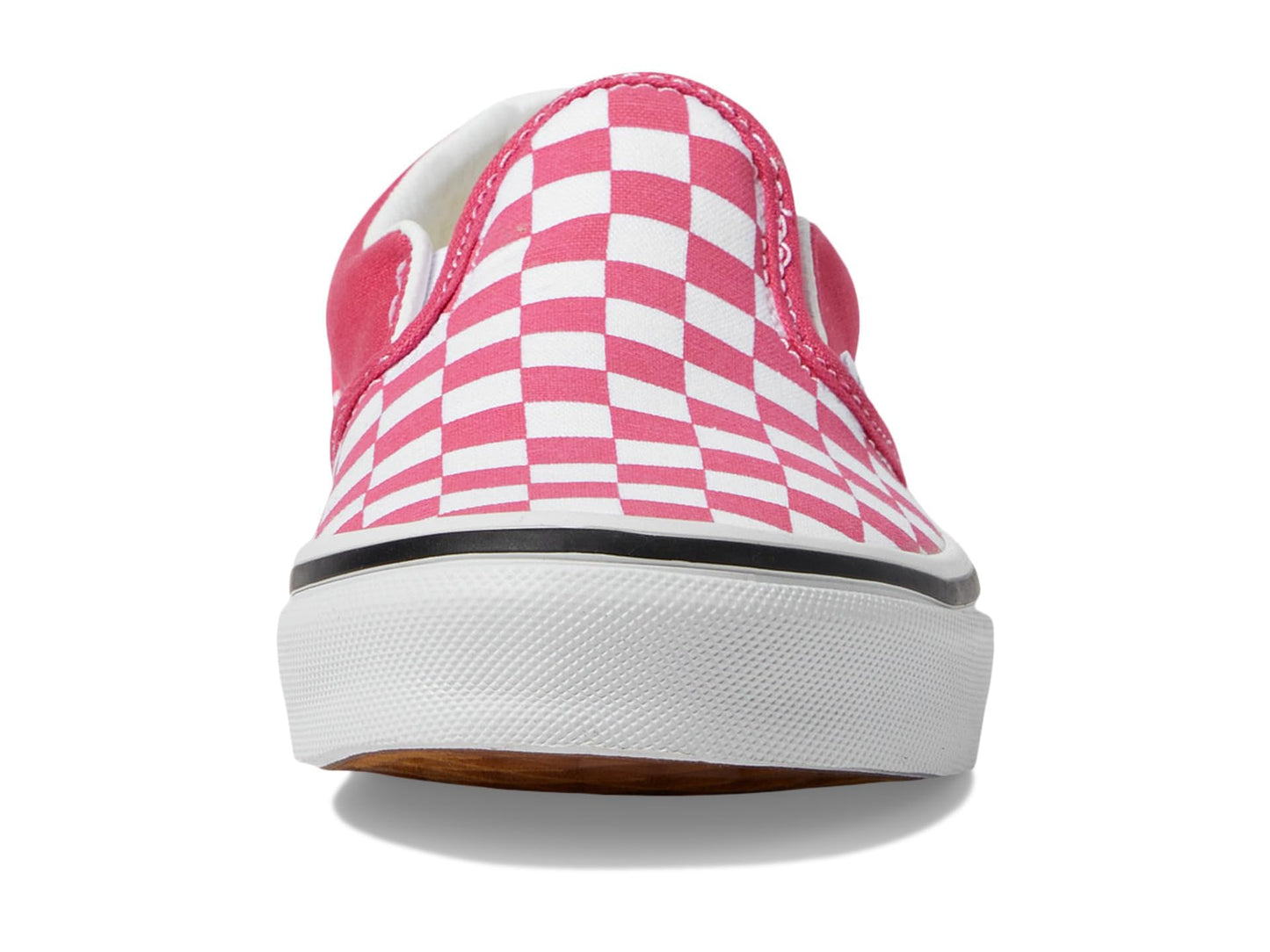 Vans Women's Kid Classic Slip-On (Little Kid), Color Theory Checkerboard Honeysuckle, 1 Medium