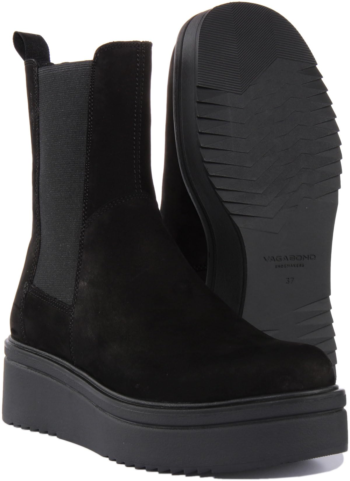 Vagabond Shoemakers Tara Nubuck Chelsea Bootie Black EU 39 (US Women's 9) M