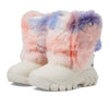 Hunter Intrepid Rainbow Faux Fur Snow Boot (Toddler/Little Kid) White Willow/Multi 5 Toddler M