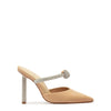 SCHUTZ Women's Pearl Pin Heel Mule, True Beige, 8.5