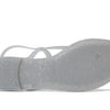 Stuart Weitzman Summer Jelly Sandal Silver 10 B