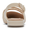 Rockport Women's Total Motion Adelyn Sling Ballet Flat, Vanilla Leather Pearl, 7 Wide