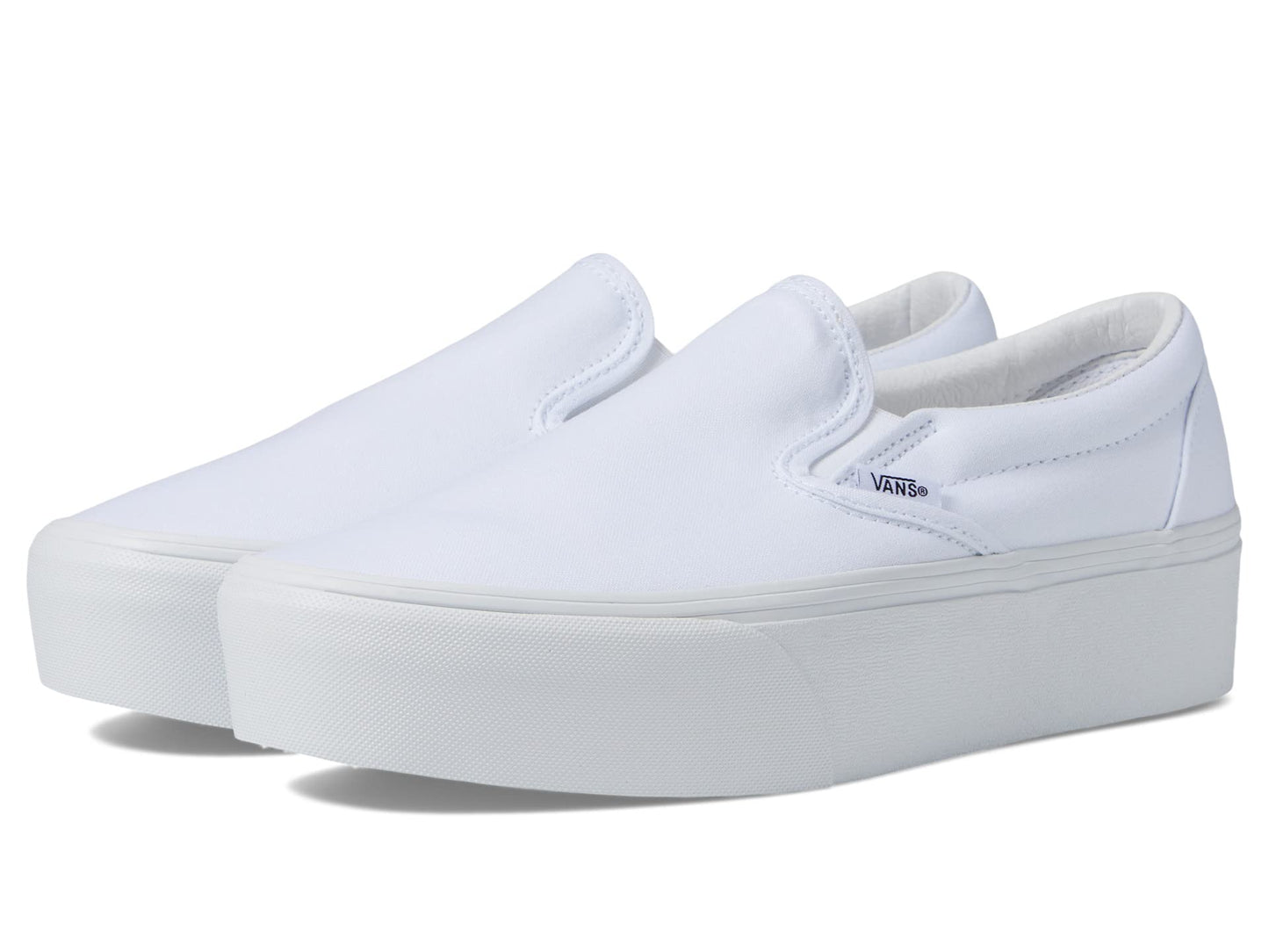 Vans Men's Slip-On Stackform, Canvas True White, Size 5