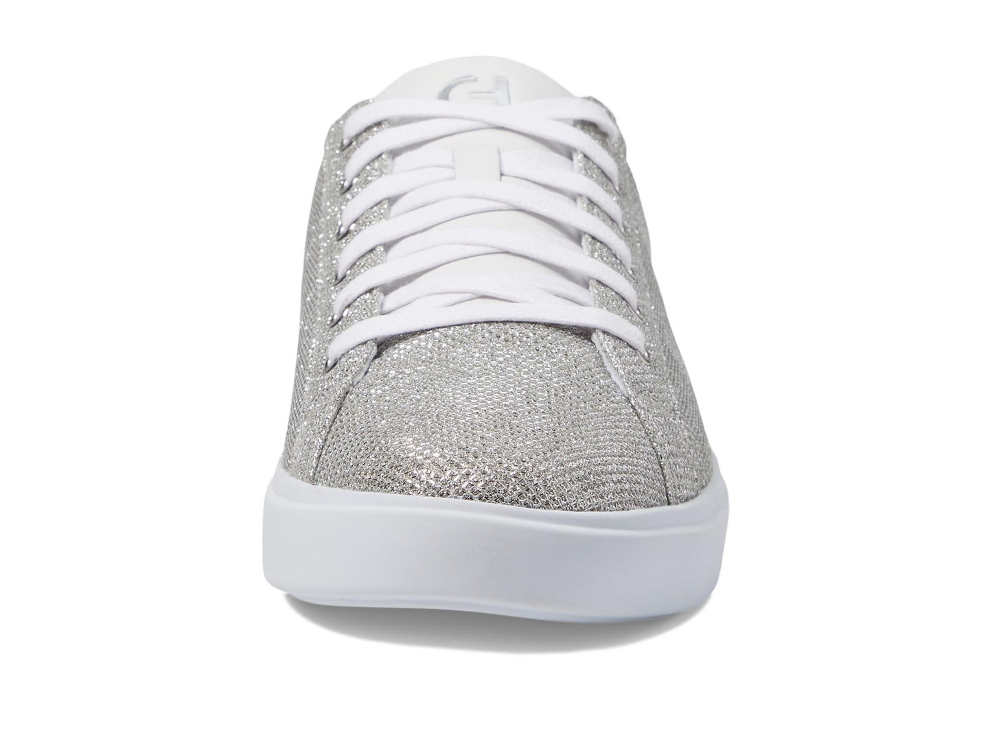 Cole Haan Women's Grand Crosscourt Daily Sneaker, Silver Glitter MES, 10.5