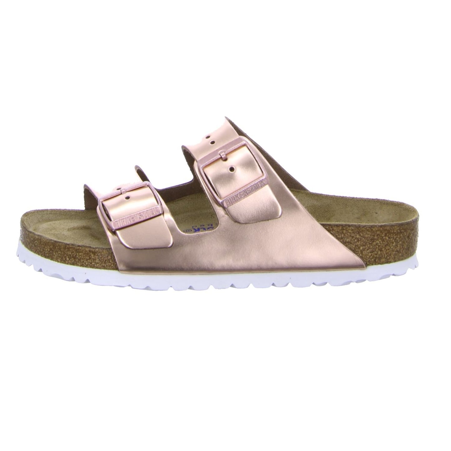 BIRKENSTOCK Classic Arizona NL 52893 Unisex Adult Clogs & Mules, Brown metallic copper, 4