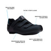 SHIMANO SH-RC100W Feature-Packed Entry Level Road Shoe, Black, 7.5-8 Women (EU 41)
