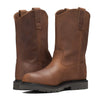 Golden Fox 12" Wellington 1224 Pull On Leather Wellington Work Boot Lightweight Farming Ranching Construction (8 D, Fudge)