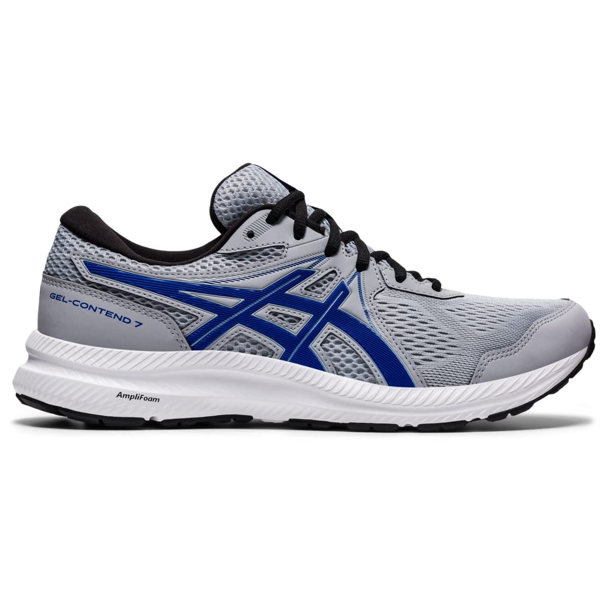 ASICS Men's Gel-Contend 7 Piedmont Grey/Asics Blue Running Shoe 8 M US