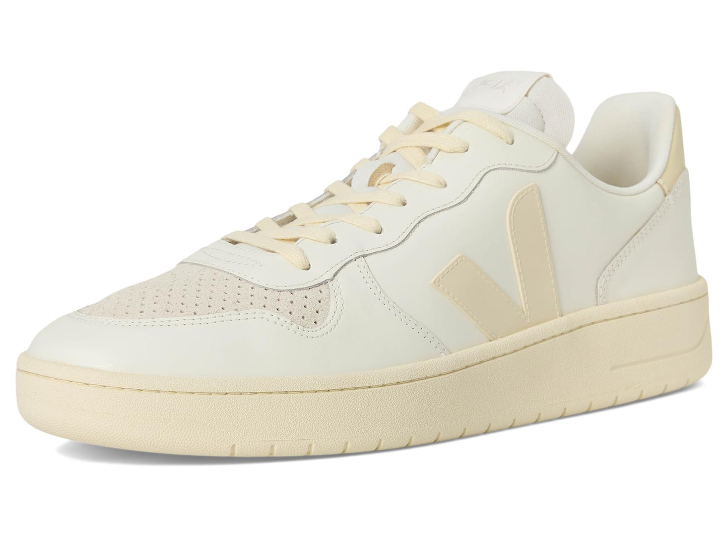 VEJA Men's V-10 Prime Sneaker, Pure Calcaire, 9.5