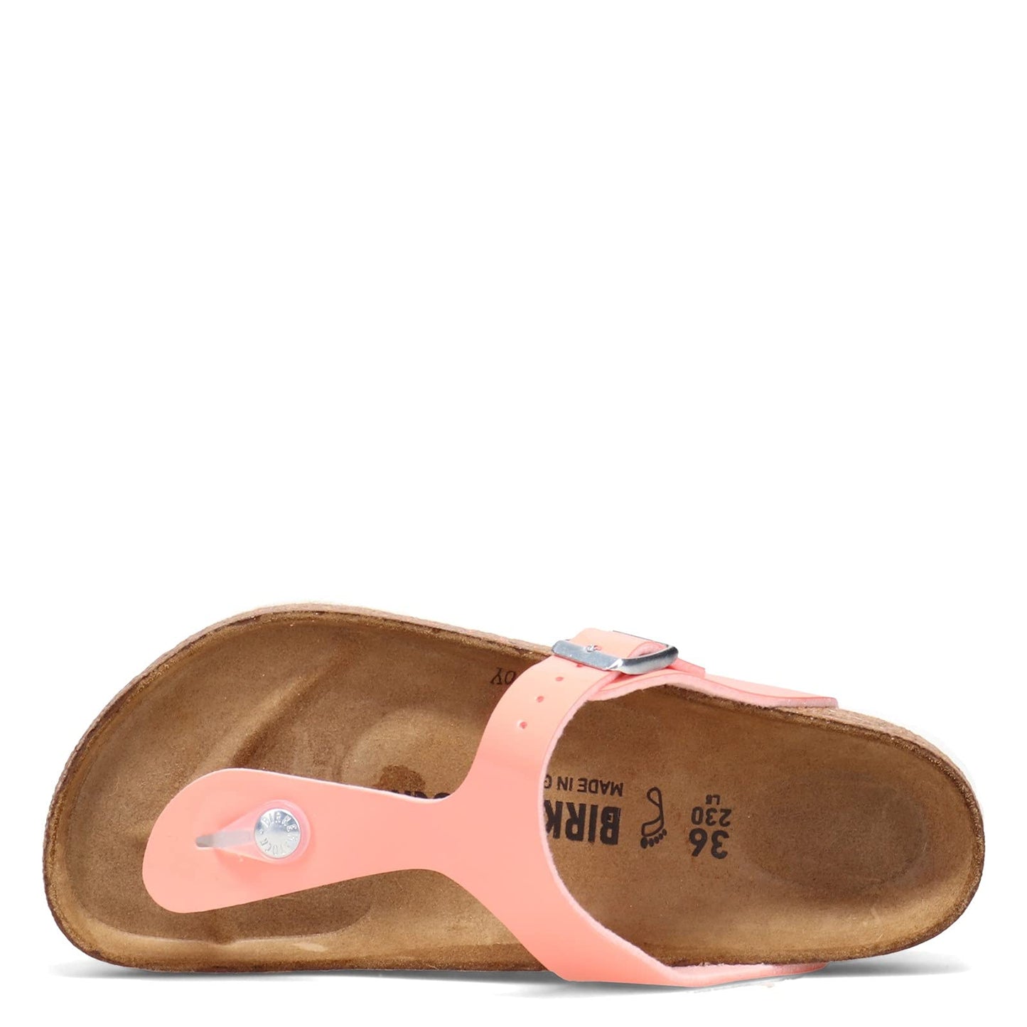 Birkenstock Gizeh Patent Coral Peach Patent Birko-Flor™ EU 38 (US Women's 7-7.5) Regular