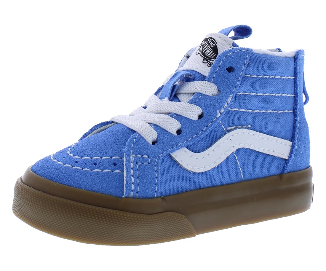 Vans Sk8 Hi Zip Infant/Toddler Shoes Size 7, Color: Gum Azure Blue-Blue