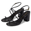 Stuart Weitzman Barelythere 75 Block Sandal Black 6 B