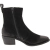 David Tate Women's Basil Western Boot, Black Nubuck Leather, 7 Wide