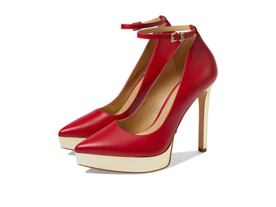 Michael Kors Xenia Ankle Strap Pump Crimson 5.5 M