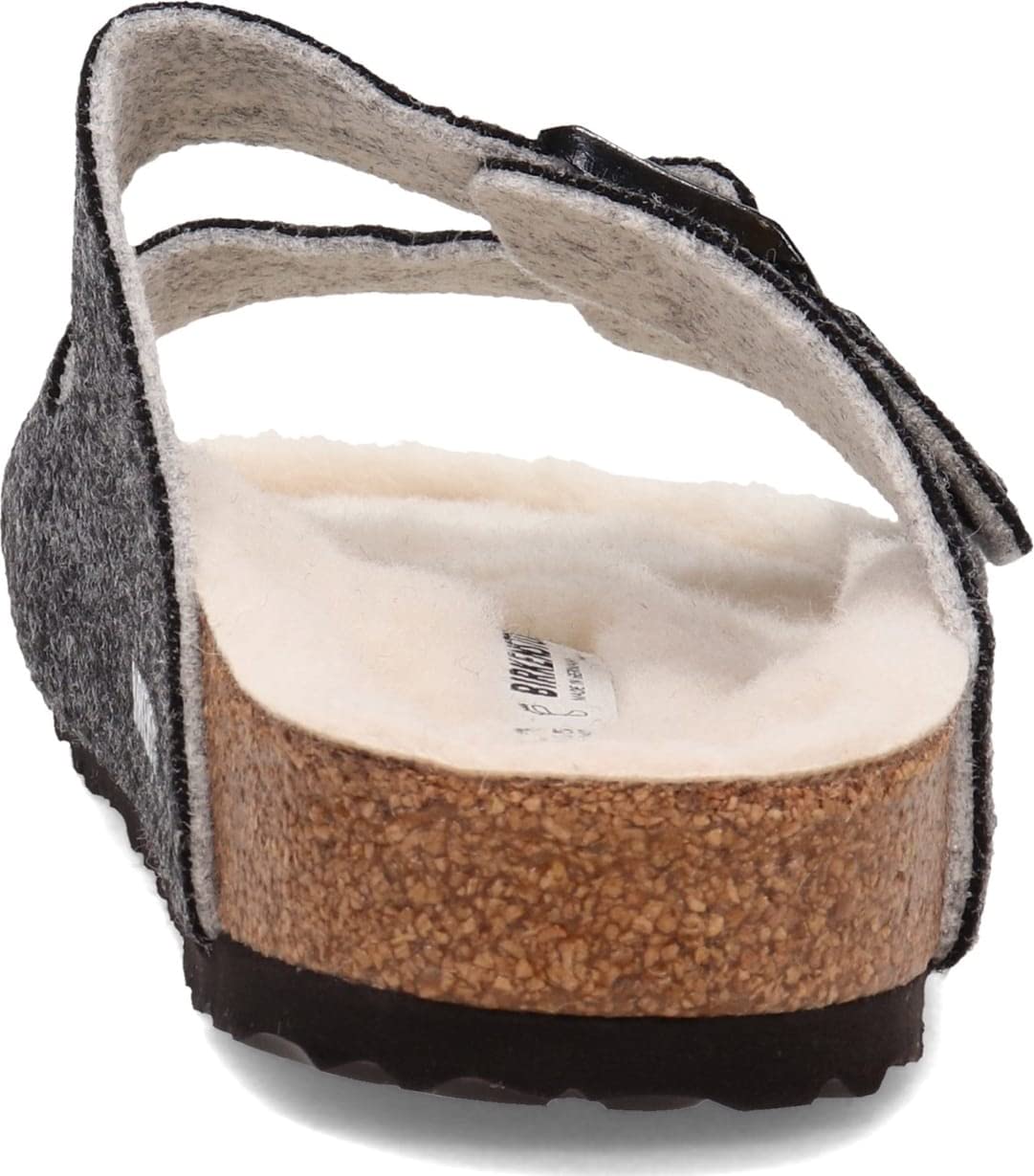 Birkenstock Men's, Arizona Wool Sandal - Regular Width Anthracite 41 M