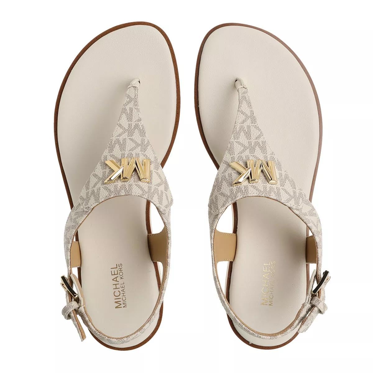 Michael Kors Jilly Flat Sandal Vanilla 10 M