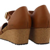 Birkenstock New Papillio Women's Mary Wedge Ginger Brown Leather 41 N