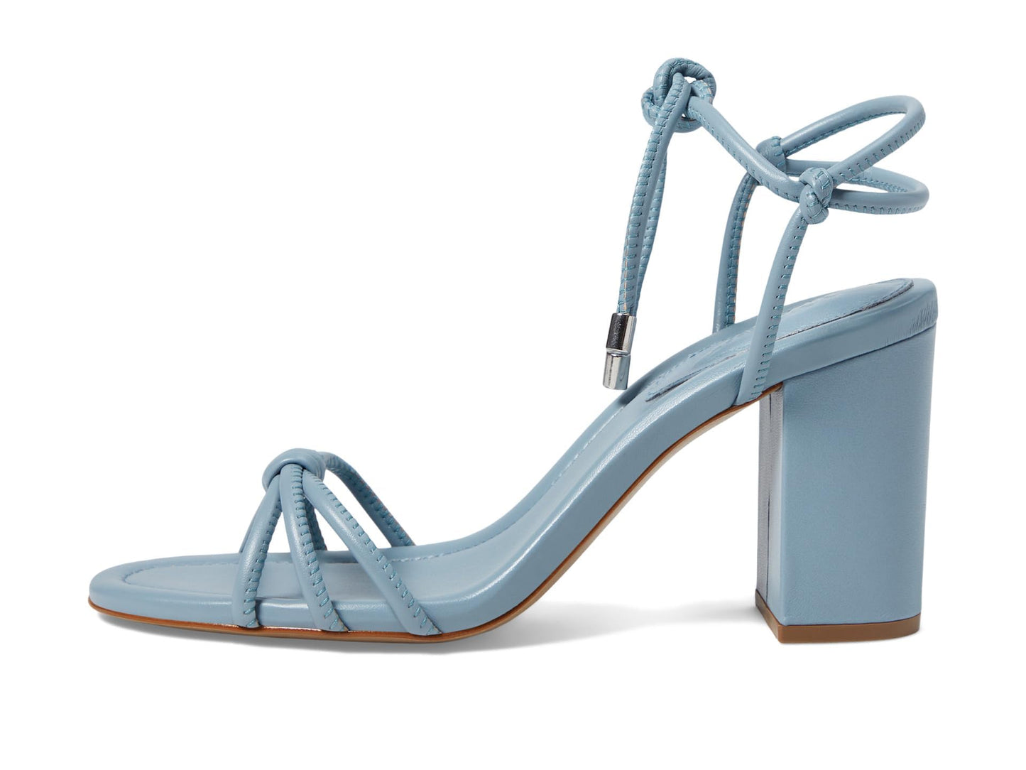 Schutz Women's Kate High Block Sandal, Blue Sea, 8