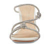 Schutz Women's Lauryn Wedge Sandal, Cristal/Pearl, 9