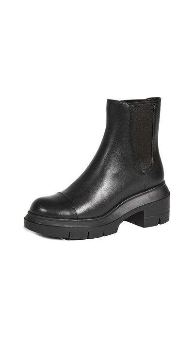 Stuart Weitzman Women's Norah Lug Sole Boots, Black, 10 Medium US