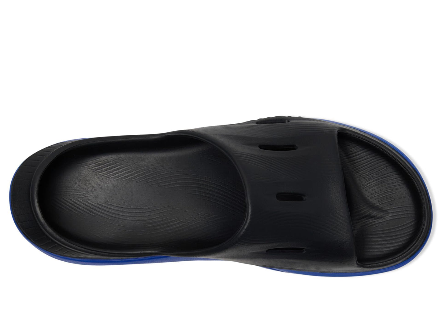 Hoka Unisex Ora Recovery Slide 22 Black/Ultramarine Men's 10, Women's 12