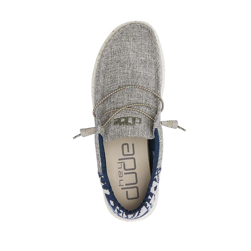 HEYDUDE Men's Wally Funk Desert Taupe Size 7 | Men’s Shoes | Men's Lace Up Loafers | Comfortable & Light-Weight