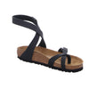 Birkenstock Women's Tongs Ankle Strap Sandals, Black, 4.5 Big Kid