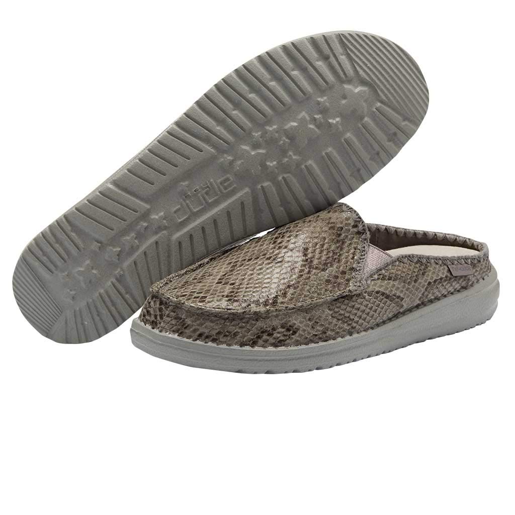 HEYDUDE Women's Lexi Leopard Black Size 6 | Women’s Loafers | Women’s Slip On Shoes | Comfortable & Light-Weight
